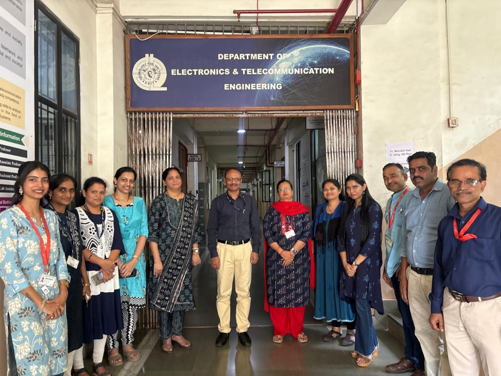 EXTC Department Faculty and Staff with Principal Dr. Sudhakar Mande
