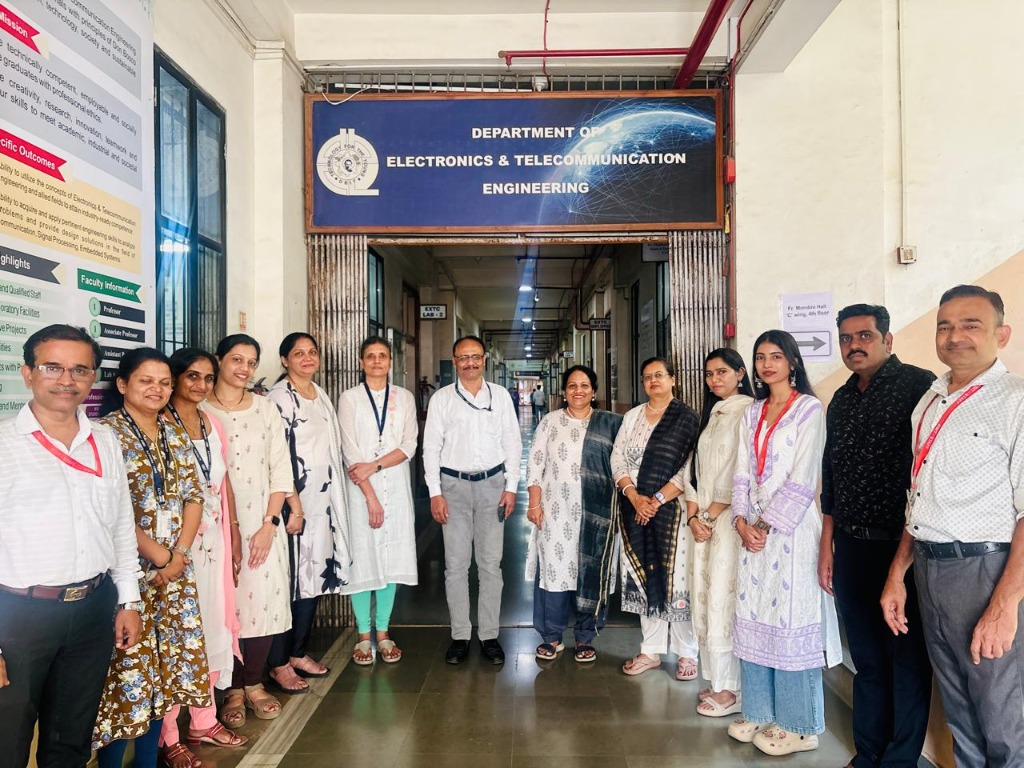 EXTC Department Faculty and Staff with Principal Dr. Sudhakar Mande