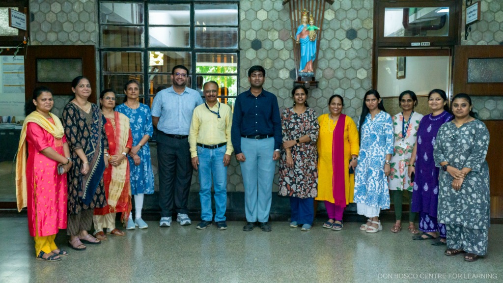 EXTC Department Faculty and Principal Dr. Sudhakar Mande with Mr. Amogh Warlikor at DBCL