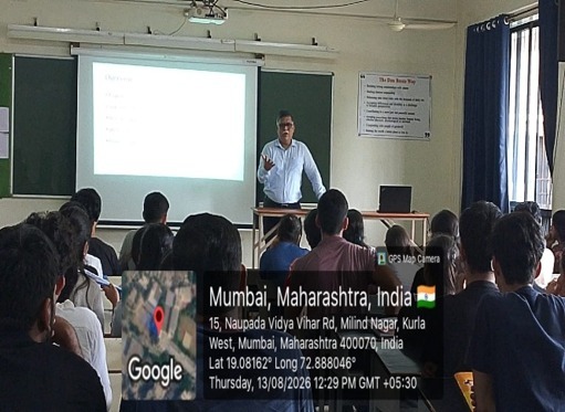Career Guidance and Cybersecurity Classroom Session by Mr. Amogh Warlikor in EXTC CR2